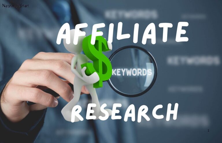 Keyword Research for Affiliate Marketing