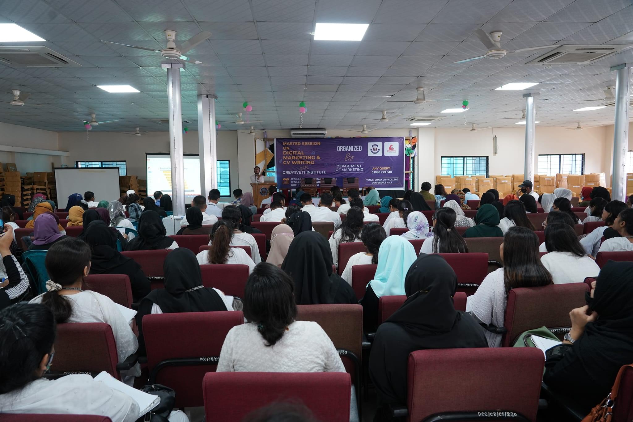 Workshop with Dhaka City College